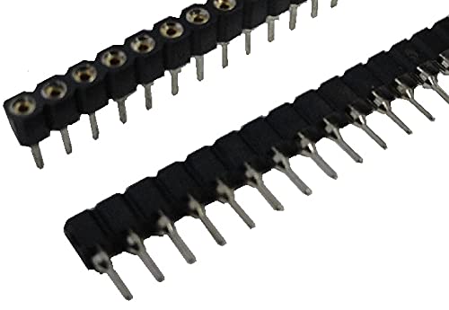 Amazon | 1×40=40P 分割可丸ピンソケット 2.54mmピッチ 2個入 ＜con