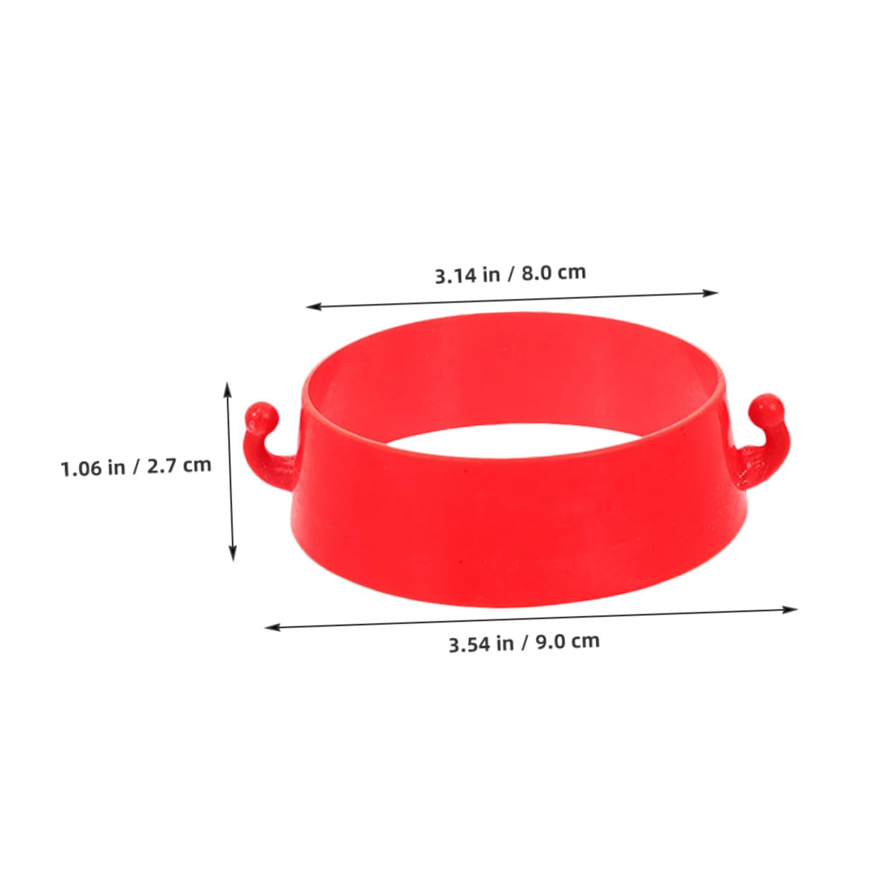 ERINGOGO 6pcs Barrier Chain Connectors Plastic Traffic Cone Connectors Red Secure Fit Portable Easy to Spot