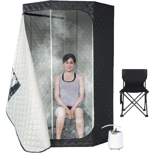 Saunas De Vapor Personales, Calentamiento Rápido De 1000 W, Regulación De Temperatura De 1 A 9 Niveles, Temporizador Inteligente De 95 Minutos, para Uso Doméstico