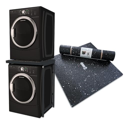 Norvic® Handy Stand – Freestanding Worktop & Washing Machine Stand +1 Anti-Vibration Mat (600×600×8mm) | Multi-Purpose Appliance Stacking Kit for Utility Room, Garage, or Kitchen – 500KG Steel Frame