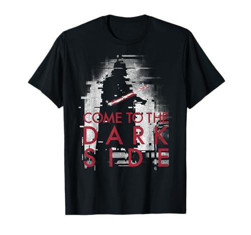 T-shirt Star Wars imprimé Darth Vader Come To The Dark Side vêtement pop culture noir