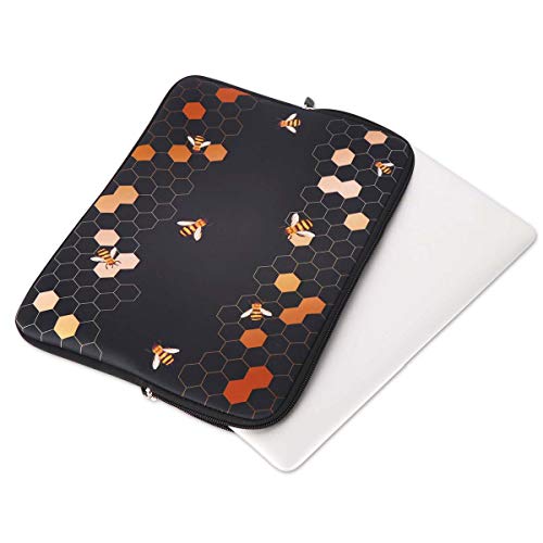 Icasso 13-13.3 Inch Laptop Sleeve Bag, Waterproof Shock Resistant Neoprene Notebook Protective Bag Carrying Case Compatible Macbook Pro/Macbook Air - Honeycomb #TOP4