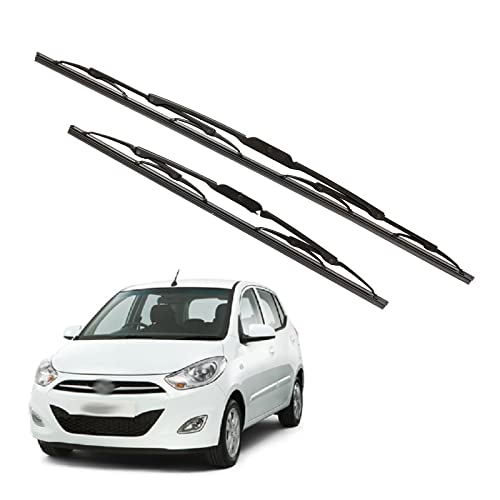 Image of Kylo Windshield Wiper for i-10 /Conventional and Traditional Metal Type Windshield Water Repellency Scratch Proof Wiper Blades Suitable for i-10 (Driver Side 22 inch, Passenger Side 16 inch)