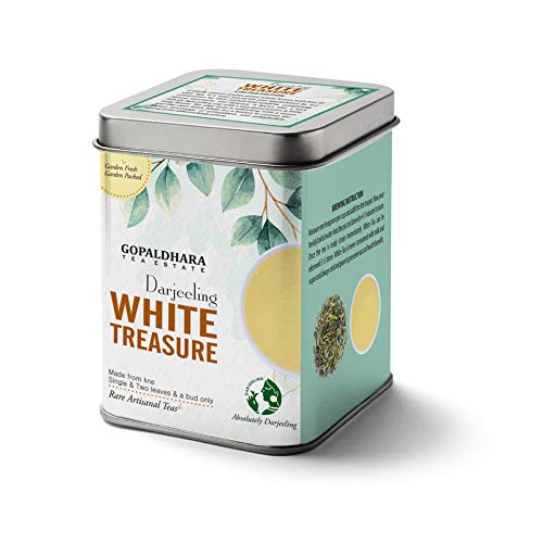 Gopaldhara Darjeeling White Treasure - (Royal Series) FTGFOP1 Rare & Exotic Pure White Tea Directly from Gopaldhara Tea Estate (50 Grams Square Can) (B08LDC9FM6) Amazon Price History, Amazon Price Tracker