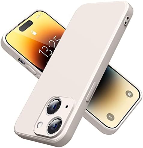 RLUYIDIKS for iPhone 14 Plus Case Silicone Slim Full Body Protective Cover for iPhone 14 Plus case Shock Absorption, Skin Friendly 6.7Inch Phone Case.White RUS05-26
