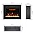 Rodalflame 30" W Electric Fireplace Inserts with 3 Flame & Top Light, Recessed Fireplace Heater with Thermostat, 750/1500W, Crackling Sound, Logs & Crystals, 1-9H Timer, No Wall Mount