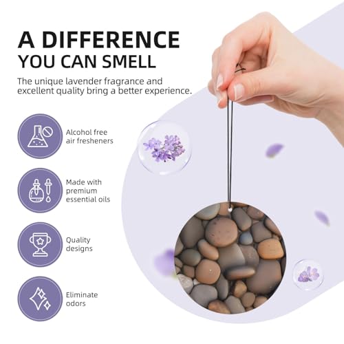 Hojas aromáticas para auto con aroma a lavanda miniatura 5