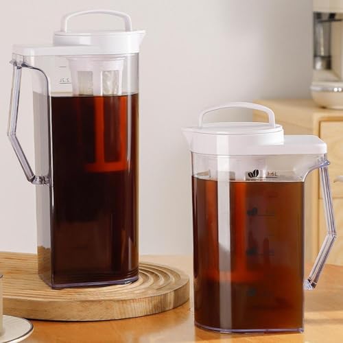 Image of Cold Brew Coffee Maker Iced Coffee Brewer for Lemon Water Kitchens Household 1.6L