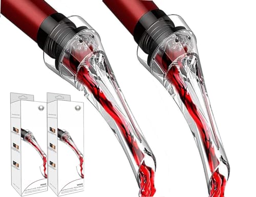 Wine Pourer 2pcs Premium Wine Aerator Pourer Professional Quality Wine