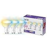 Controla la iluminación inteligente: WiZ te permite controlar la iluminación inteligente de varias formas. Ajusta las luces con tu teléfono inteligente, la voz, el mando a distancia WiZ o usando el interruptor de pared existente para alternar entre dos modos favoritos. Funciona con accesos directos de Google Home, Alexa y Siri.