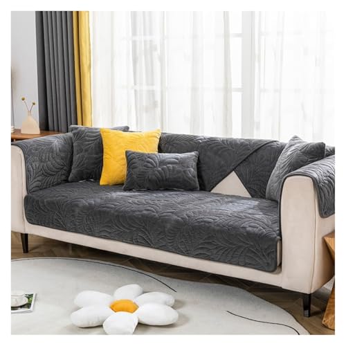 Housse de canapé L-SD texturée 70 x 210 cm entretien facile canapé d'angle