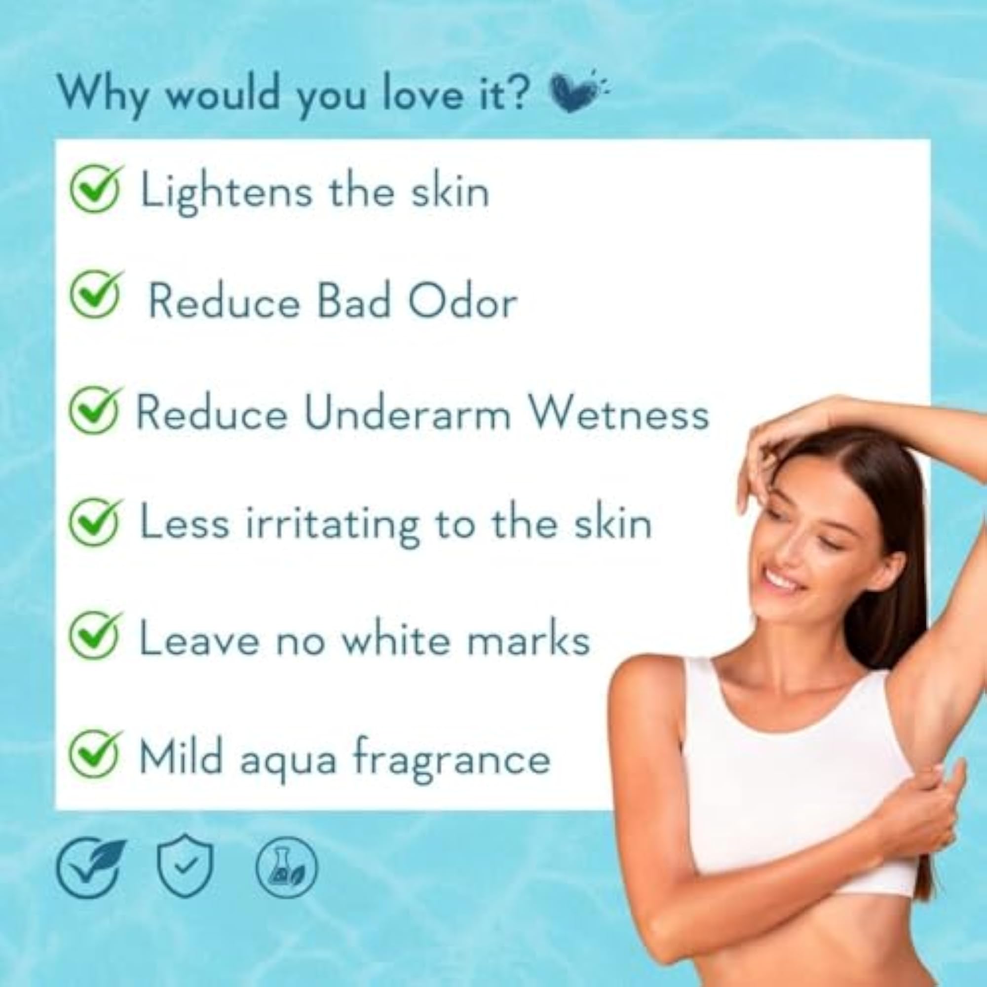 Underarm Roll-On, Prevents Body Odour Effectively