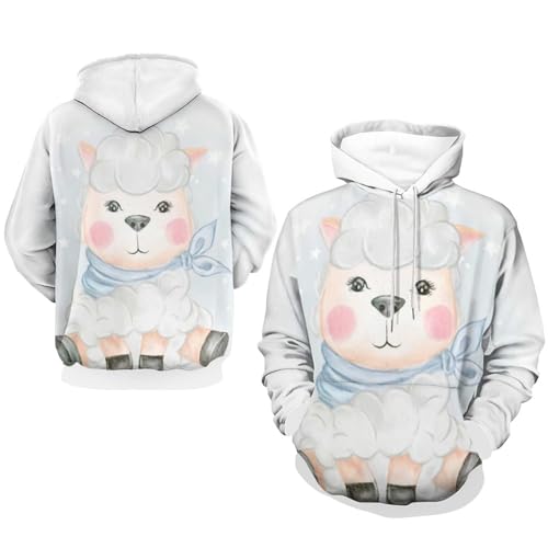 Sweat à capuche mouton adorable UMENG pull unisexe taille S - 7
