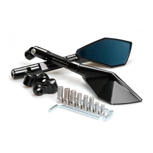 Rétroviseurs Latéraux Inversés en Alliage Durable Finition Premium pour Guidon Moto