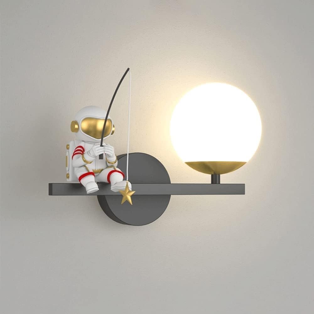 Luminaire mural astronaute lune 3D LED variable chambre garçon - 5
