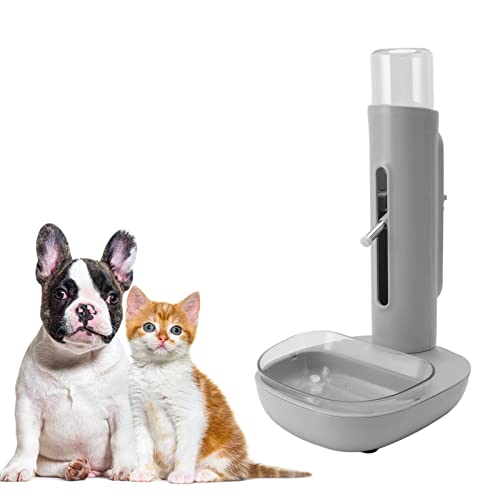Pet Water Dispenser, Adjustable Height Detachable Dog Water Bowl Bowl Automatic 480ml Bottle Standing Drinking Feeder for Dog Cat - Image 3
