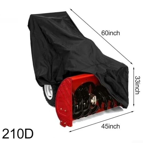 Cubierta de soplador de nieve en tela Oxford 210D gris impermeable para jardín 3