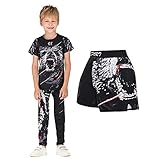 3-piece outfit Quick Dry Full Sublimation Rashguard Running Fashion Short Sleeve Shirt and Pants for...