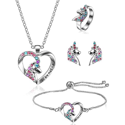 Cuotoy Unicorn Jewellery Set for Girls Cover