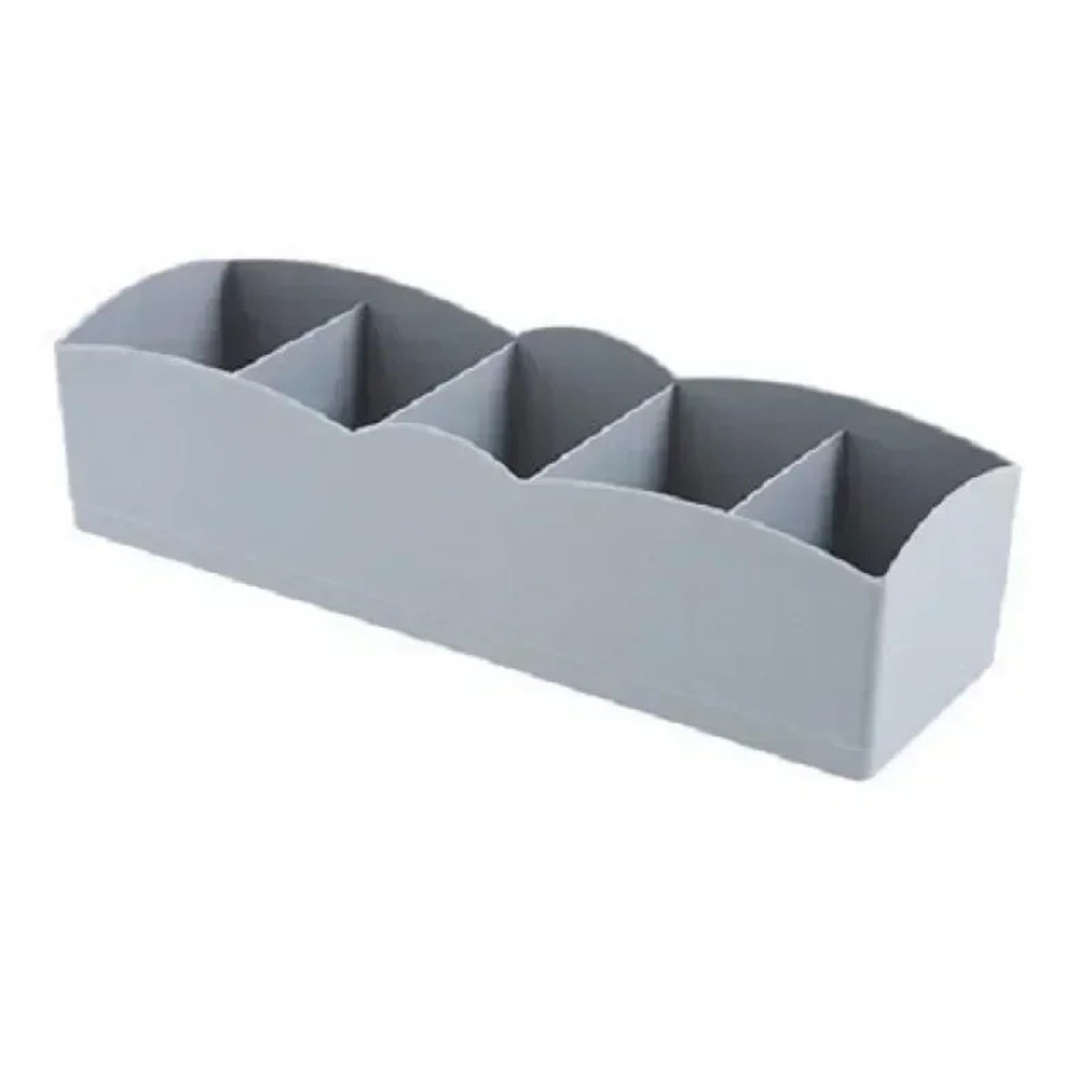 DFGRGRV Drawer Organiser 5 Grids Underwear Socks Storage Box Drawer Closet Organize Sorting Boxs Divider Desk Accessories Household Basket(Grey)