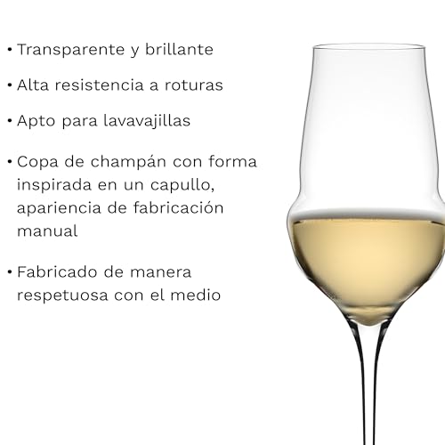 Copas de champán set de 6 Stölzle Lausitz Cocoon extravagantes de 340ml 4