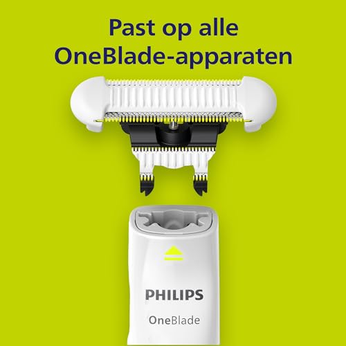 Philips OneBlade Skin Protect Vervangend mesje, voor OneBlade elektrisch scheerapparaat en trimmer, duurzaam roestvrij staal, trimmen en scheren met extra huidbescherming, 2 stuks, QP229/50 - Afbeelding 4