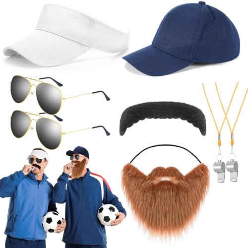 Mepase Halloween Soccer Coach Costume Set with Accessories
