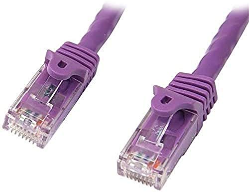 StarTech.com Cat5e UTP Snagless Network Cable 10m Purple Snagless RJ45 Ethernet Patch Cable (45PAT10MPL)