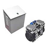 PATRIOT POND Pro 6.7 CFM Deep Water Subsurface Aeration Rocking Piston Air Compressor with Wall/Post Mount Cabinet for Deep Water Subsurface Aeration of Ponds and Lakes - PA-RP80P-WPM