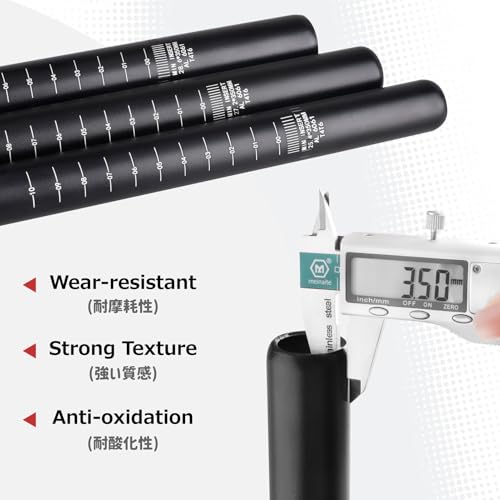 Image of Azarxis Bike Seatpost, 25.4mm 27.2mm 28.6mm 30.4mm 30.8mm 31.6mm x 350mm Bicycle Seat Post Aluminum Alloy Seat Tube MTB BMX Saddle Pole for Mountain Bike Road Bike Fixed Gear