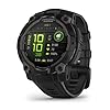 Garmin Instinct 3, Smartwatch, 45mm, Display AMOLED 1,2", Lunetta in metallo, GPS Multi-band, 10ATM, Torcia LED, 90+ App per lo Sport, GarminPay, Connect IQ, Autonomia 18 giorni (Black)