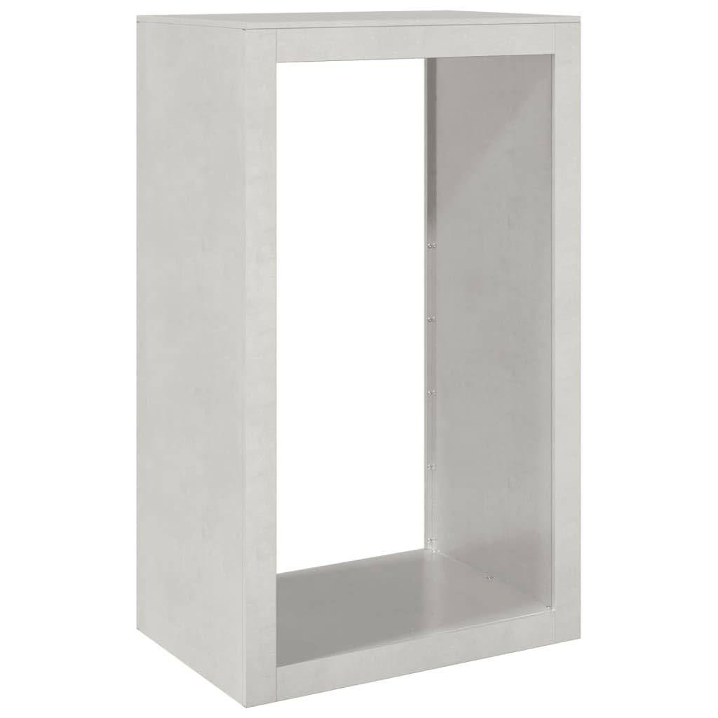 Refined Brennholzregal Kaminholzregal mit Stauraum Holzregal für Brennholz Feuerholzregal Kaminholzständer 60x40x100 cm Edelstahl