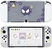 Purple Devil Coque de protection compatible avec Switch OLED, design tout-en-un, anti-rayures et absorption des chocs