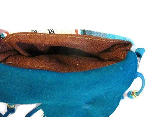 Native American Style Medicine Bag Necklace Blue4