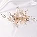 YERTTER Vintage Rhinestones Bride Wedding Hair Accessories for Brides Crystal Floral Leaves Bridal Hair Comb for Women and Girls (Gold)