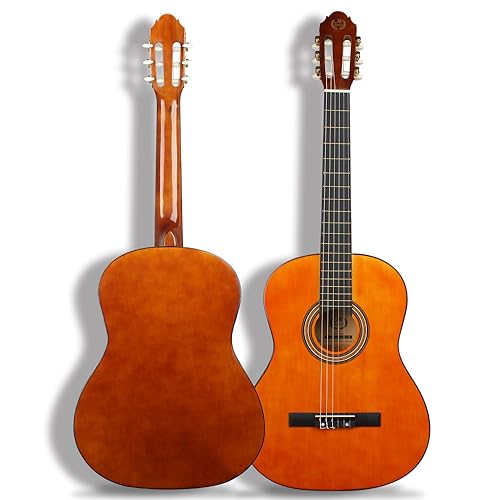 Guitare classique acoustique en bois tilleul adulte 96,5 cm