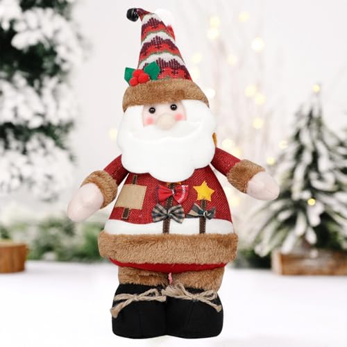 Himissy Elfos Traviesos Navidad, Elfo Navideño, Papá Noel, Reno Navidad, Muñecos de Nieve, 22 x 9 x 38 cm, Decoración Navideña, Adornos Navideños, para Hogar, Tiendas, Restaurantes (A)