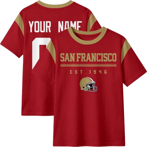 Image of T-Shirt Custom Crewneck Short Sleeve for Men Gifts | Custom T-Shirt Personalized Name and Number