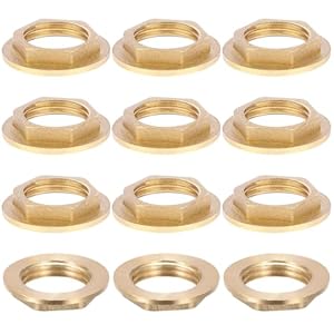 Bstdayever Sechskant Sicherungsmuttern 12stk Messing
