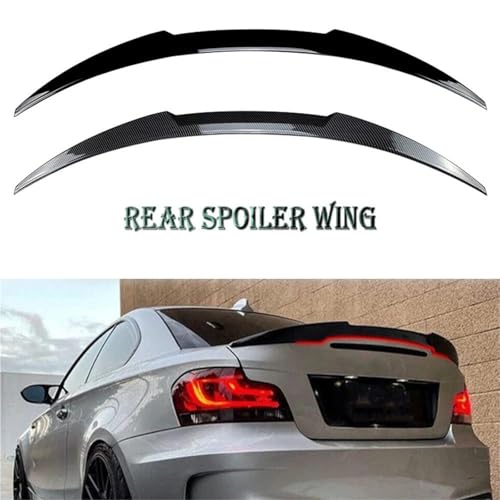 Aileron arrière de toit noir brillant pour BMW E82 E88 design aérodynamique