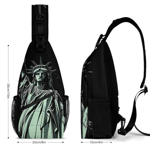 Bolso cruzado estilo Statue of Liberty para senderismo miniatura 2