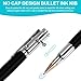QZQUFJ 6 Piece Woodturning Bolt Action Pen Set for Men, Custom Pens Personalized, Fancy Cool, Unique Pen Sets for Gift, Bullet Engraved Wood, Rifle Gun Customized Pen