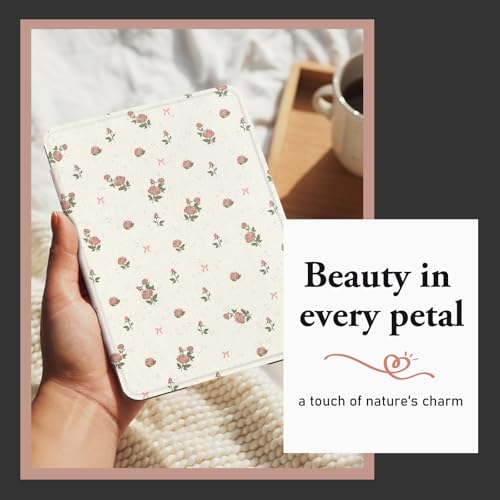 Image of CoBak Cute Case with Fold-Back Magnetic Cover for 7 inch Kindle Paperwhite 12th Gen 2024 and Colorsoft - for PopSockets Grip, Compatible with iPhone MagSafe and Anker Wireless Charging Pads, Auto Wake