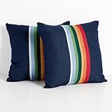 Sorra Home Pendleton Knife Edge Set of 2 Decorative Outdoor Pillow, 18 in,...