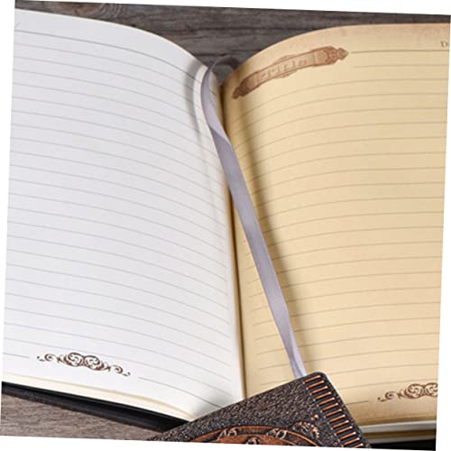 Carnet de notes rigide vintage relief protégeant vos écrits de bureau - 4