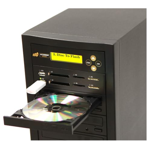 Image of Acumen Disc 1 to 2 Crossover CD DVD Disc Duplicator & Bi-Directional Multimedia Flash Memory Copier (CF SD MS USB) / Media Converter - Disc to Disc /Media to Media