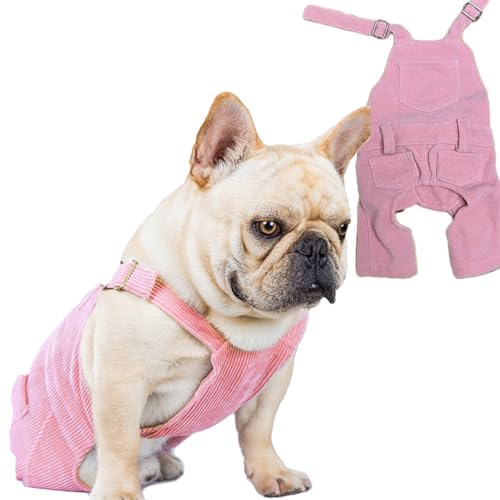 PAPIEEED Hundebekleidung Overall, Jeans, Hundebekleidung Welpen-Strampler Jumpsuit für kleine mittelgroße Hunde, Haustiermode Kostüme für Winter und Herbst
