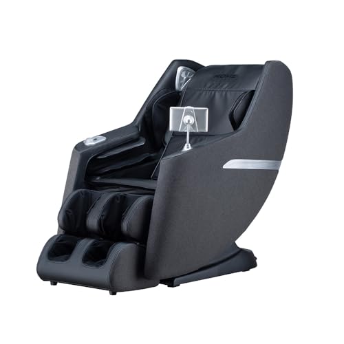 Home Deluxe Massagesessel CORVIA mit Premium Webstoffpolsterung - Anthrazit I Wärmefunktion, Zero-Gravity-Funktion, für Rücken und Nacken