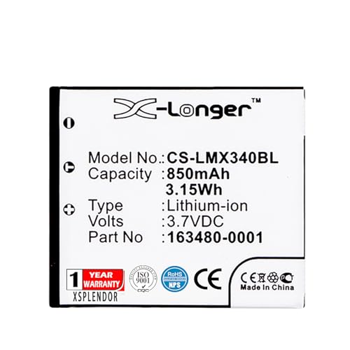 XSPLENDOR Replacement Battery for Honeywell 8650 8670 Voyager 1602G Part NO 163480-0001 50129434-001FRE HHPI363
