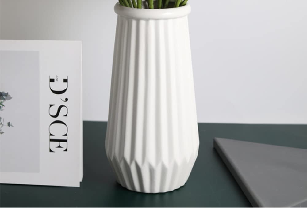 Fiori Artificiali 45 Teste Artificiali Hydrangea Dandelion Bouquet con Vaso, Fiori Artificiali Piante Fiore Finto for la Decorazione Domestica/Arredamento di Nozze Finte Decorativi(B)